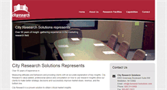 Desktop Screenshot of cityresearchsolutions.com