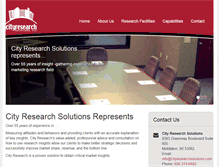 Tablet Screenshot of cityresearchsolutions.com